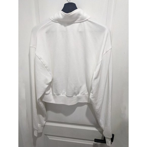 Women’s Gray and White Quarter-Zip Tops - Picture 6 of 9